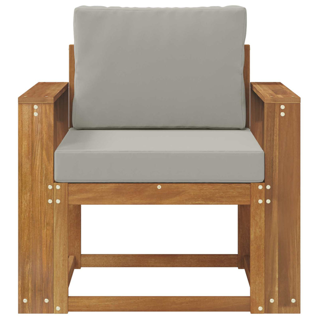 Outdoor-Sofa Massives Akazienholz und Polyester