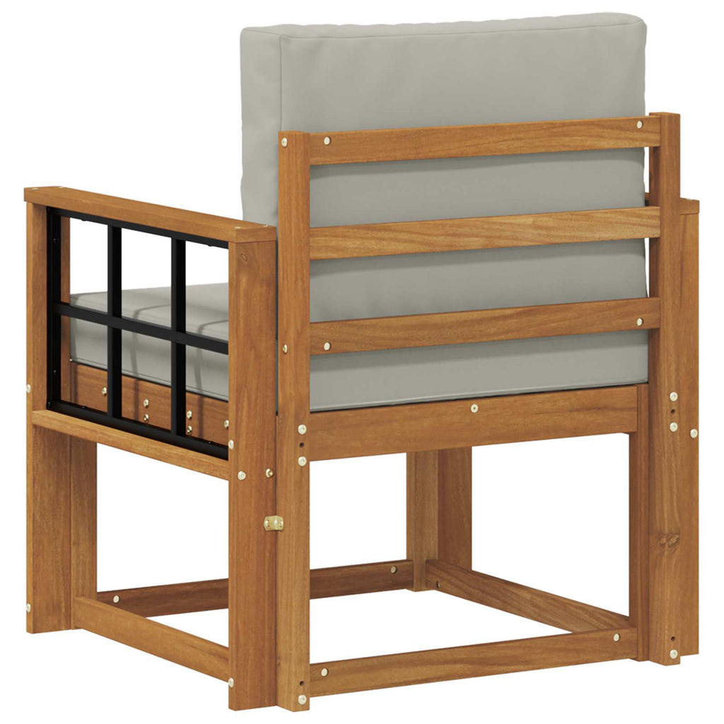 Outdoor-Sofa Massives Akazienholz und Polyester