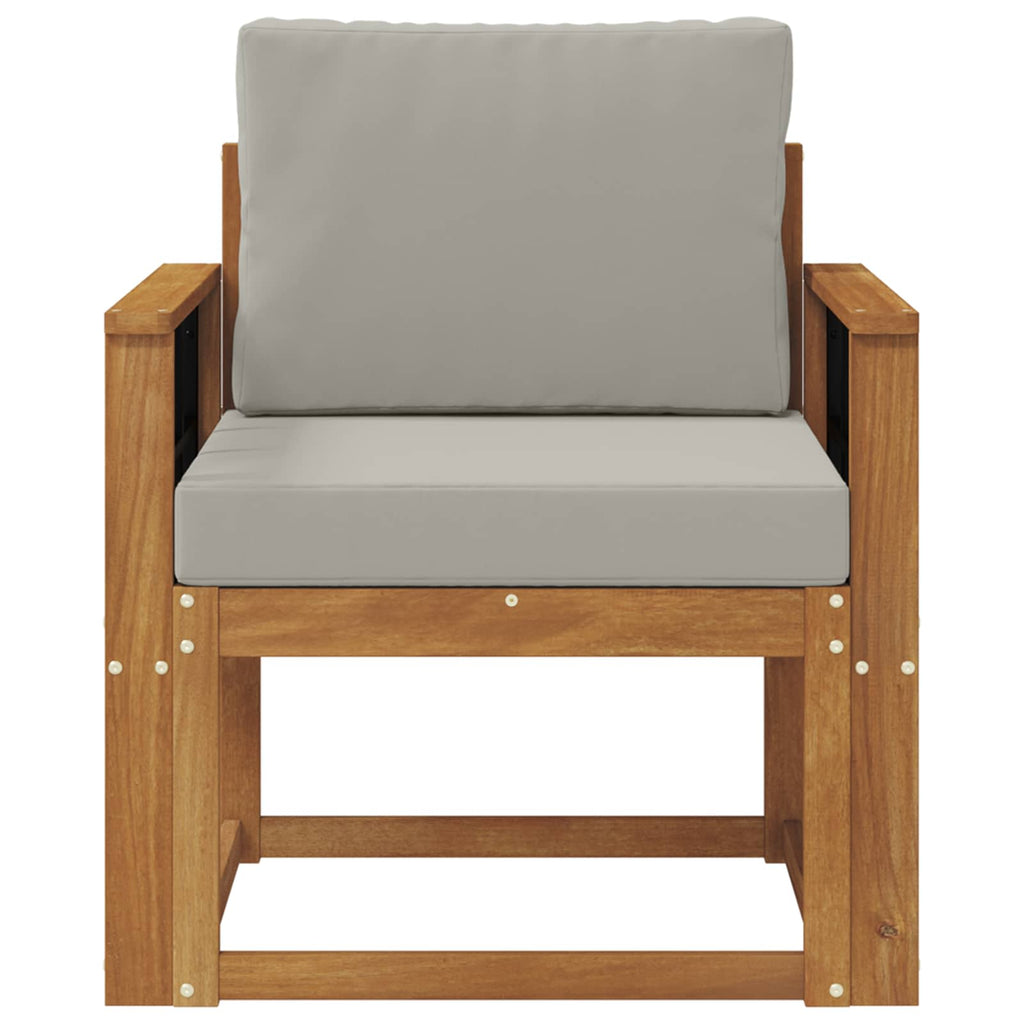 Outdoor-Sofa Massives Akazienholz und Polyester