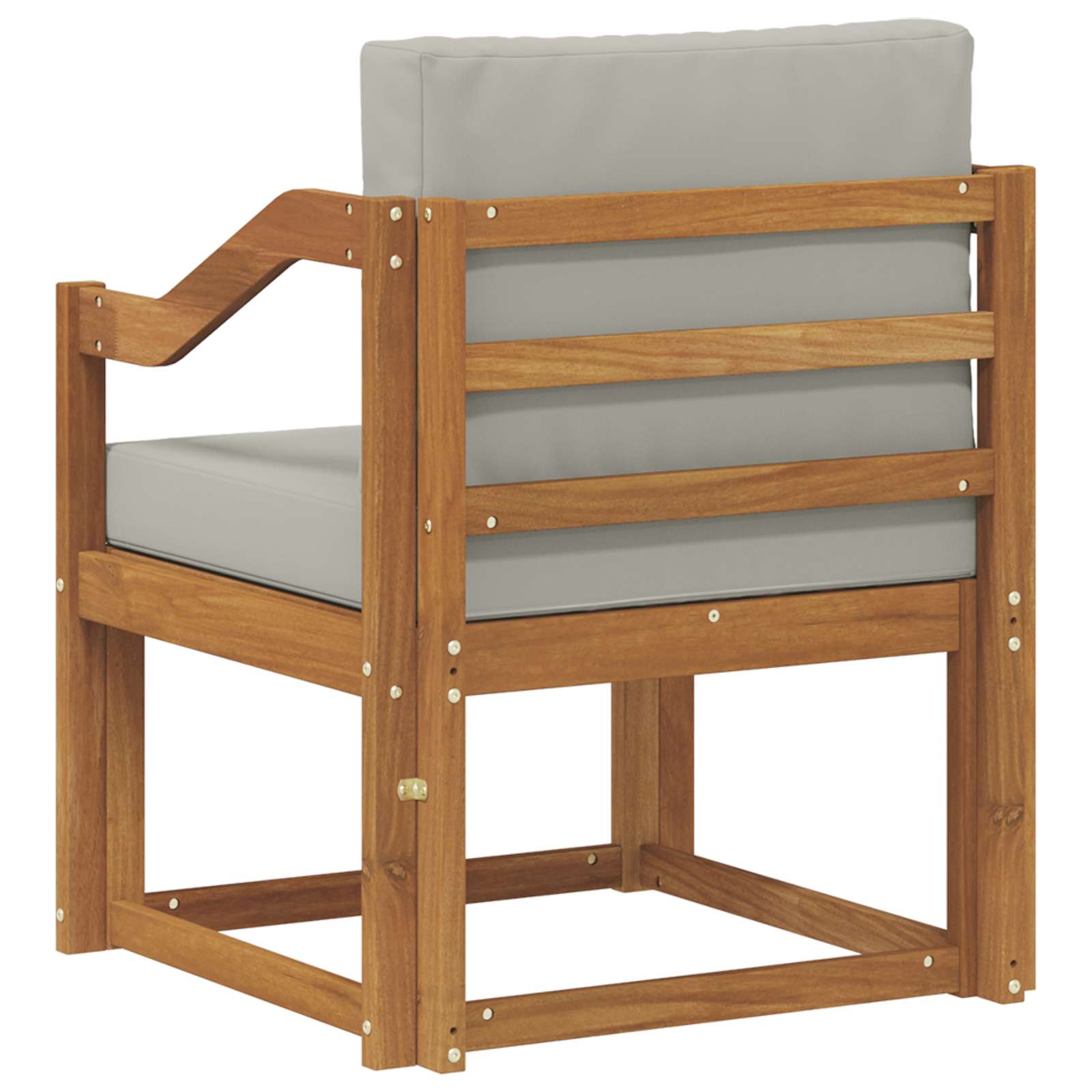 Outdoor-Sofa Massives Akazienholz und Polyester