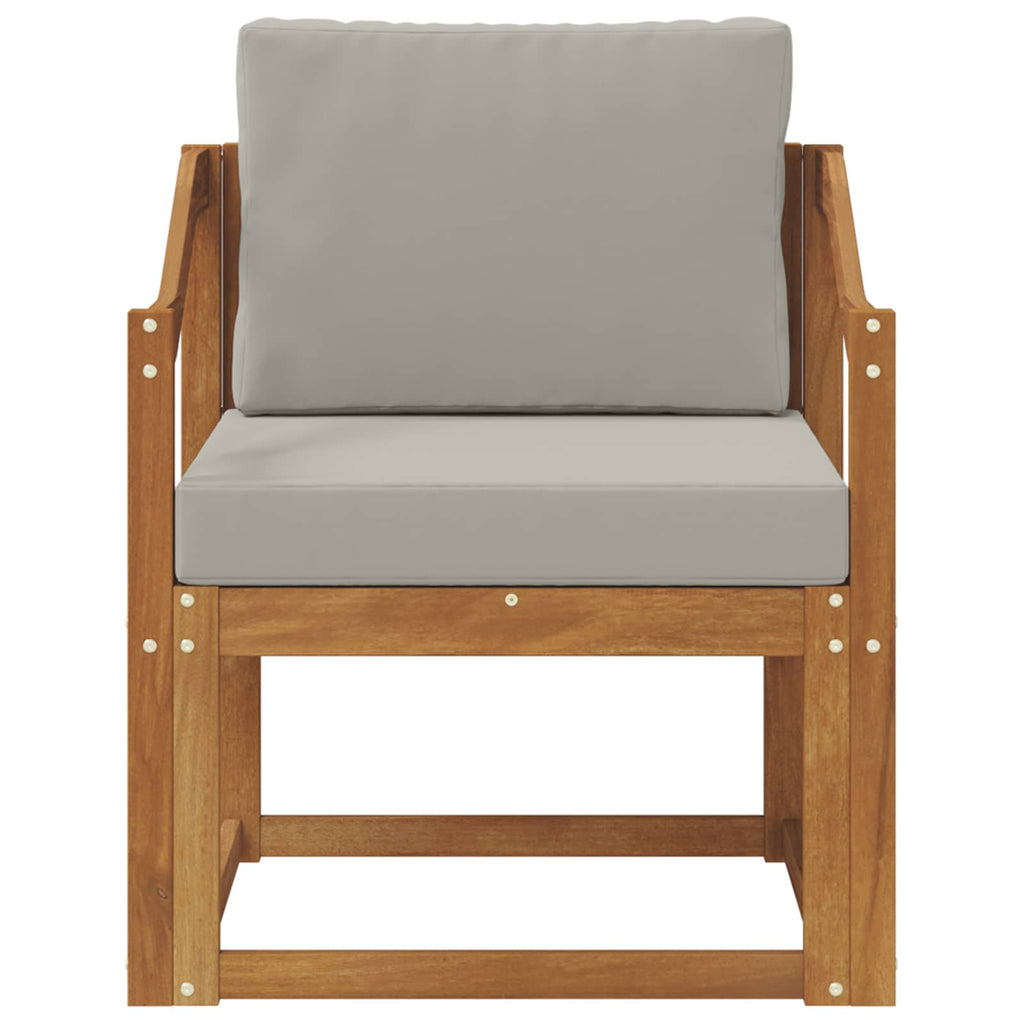 Outdoor-Sofa Massives Akazienholz und Polyester