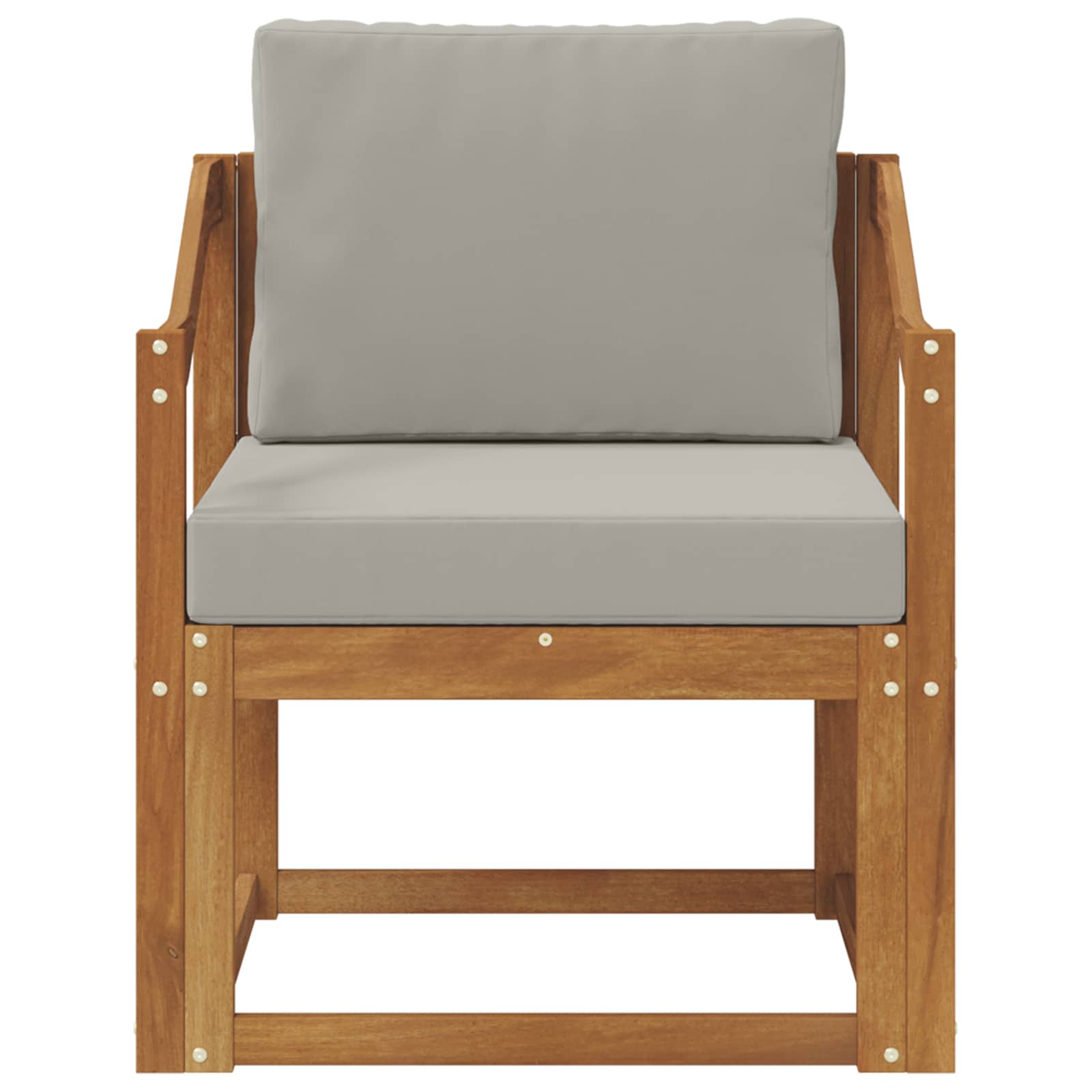 Outdoor-Sofa Massives Akazienholz und Polyester