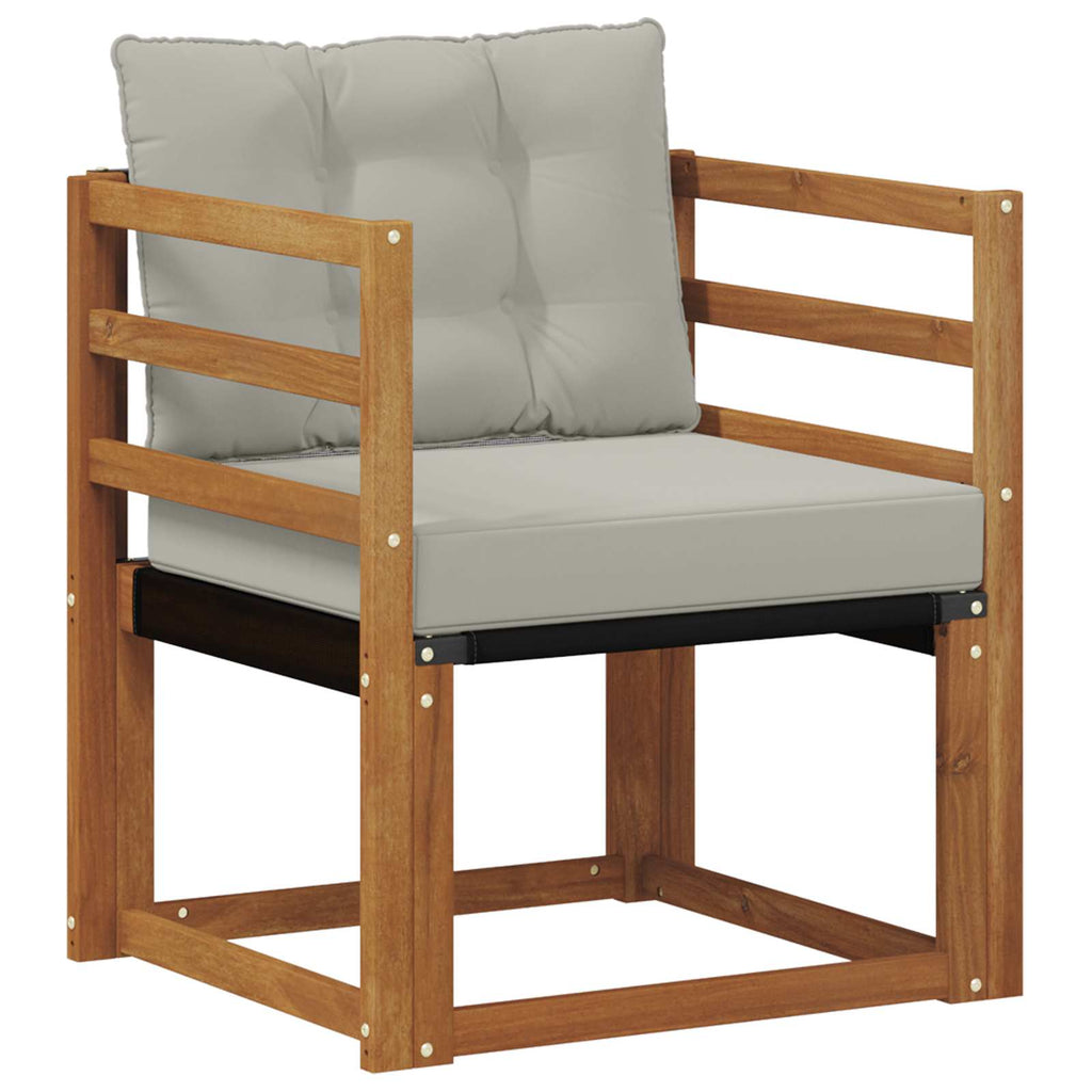 Outdoor-Sofa Massives Akazienholz und Textilene