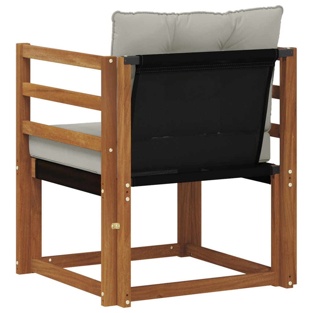 Outdoor-Sofa Massives Akazienholz und Textilene