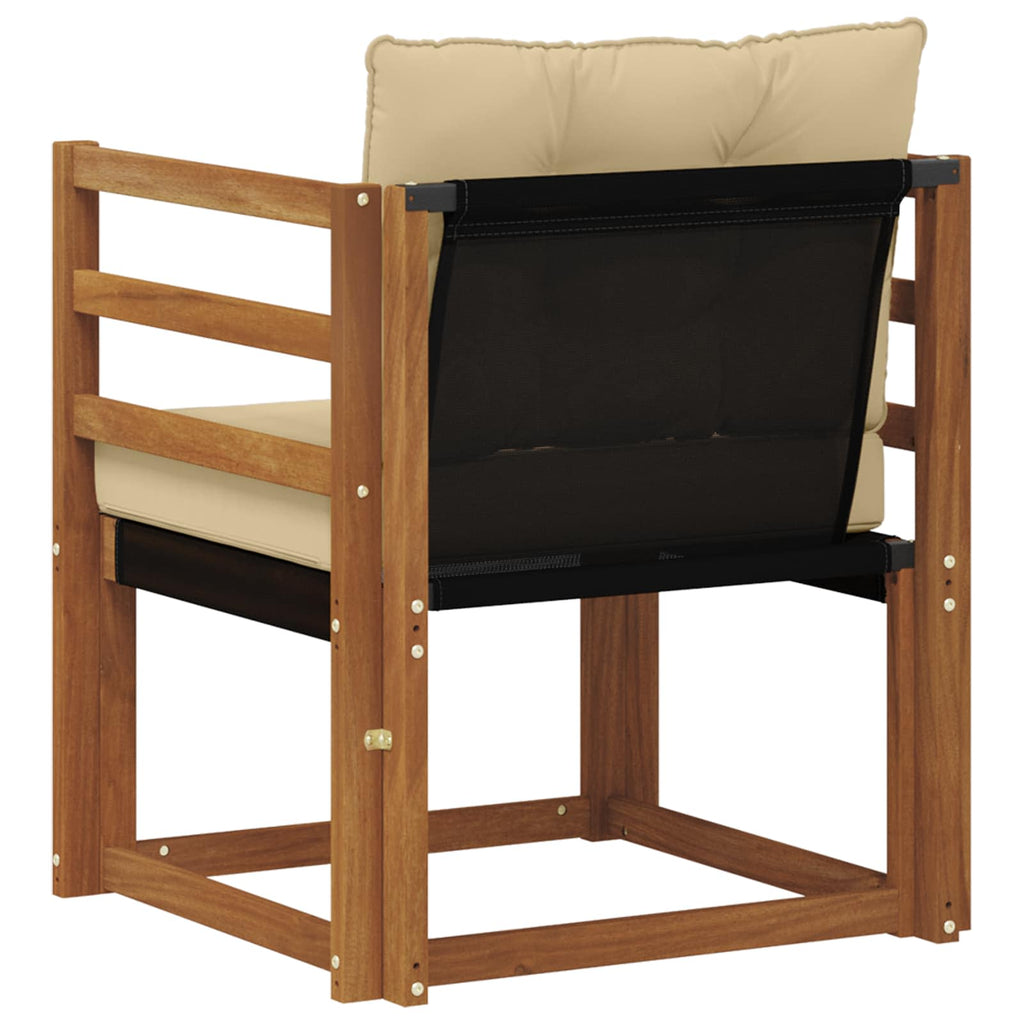 Outdoor-Sofa Massivholz Akazie Natur