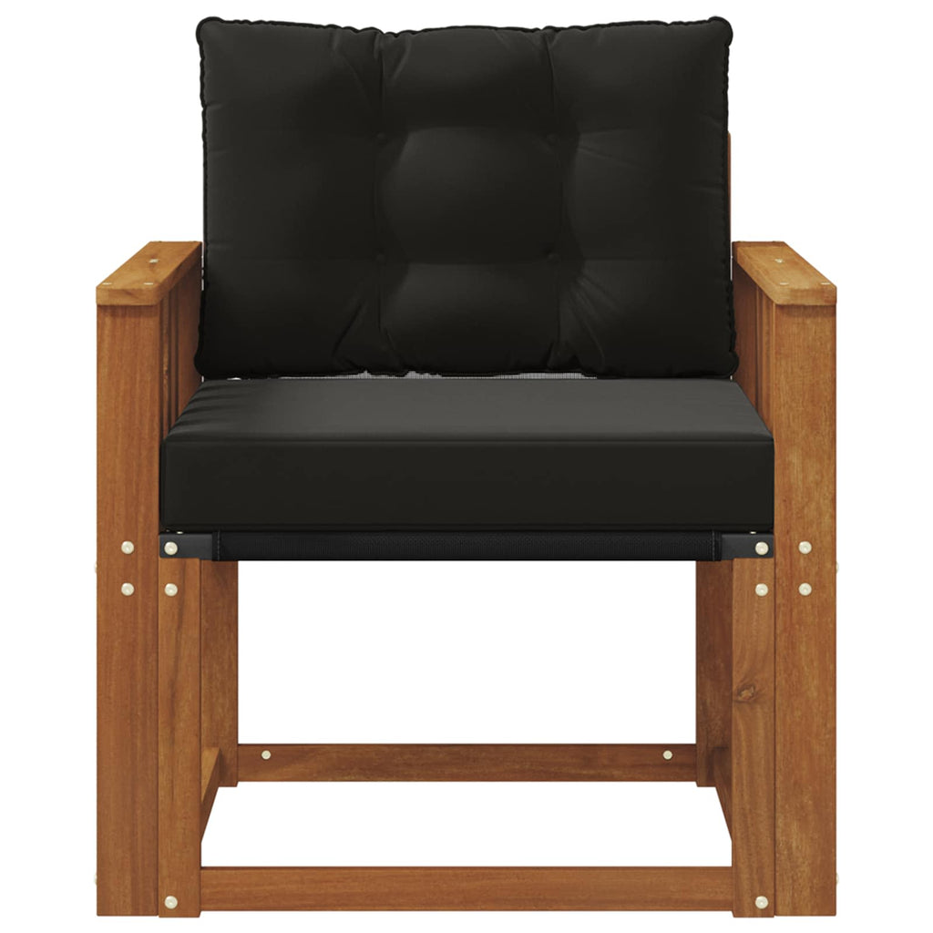 2 Stück Outdoor-Sofa Massivholz Akazie Natur