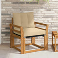 Outdoor-Sofa Massivholz Akazie Natur