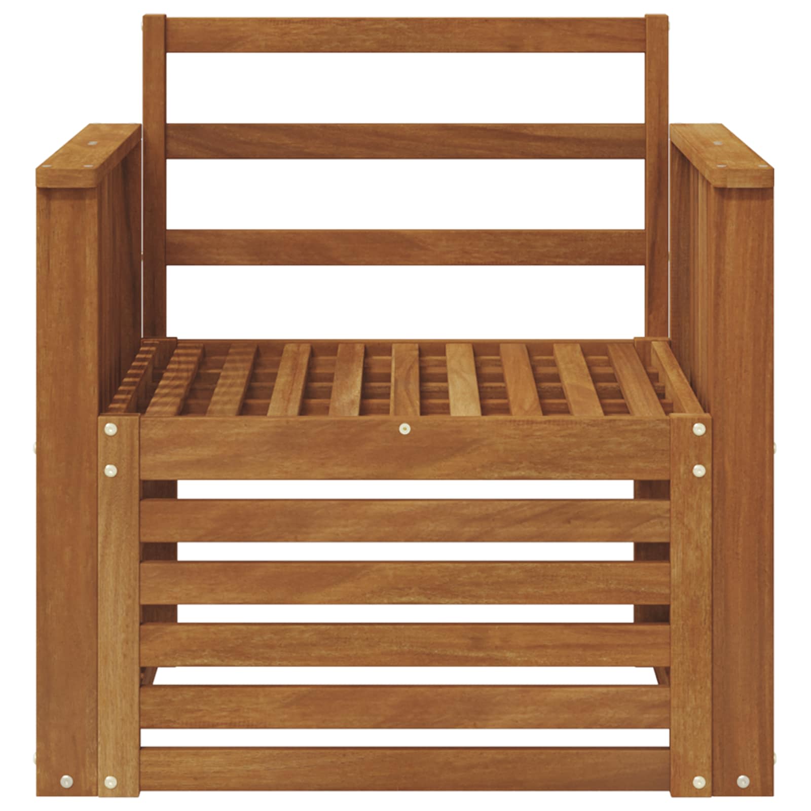 Outdoor-Sofa Massivholz Akazie Natur