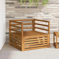 2 Stück Outdoor-Sofa Natur