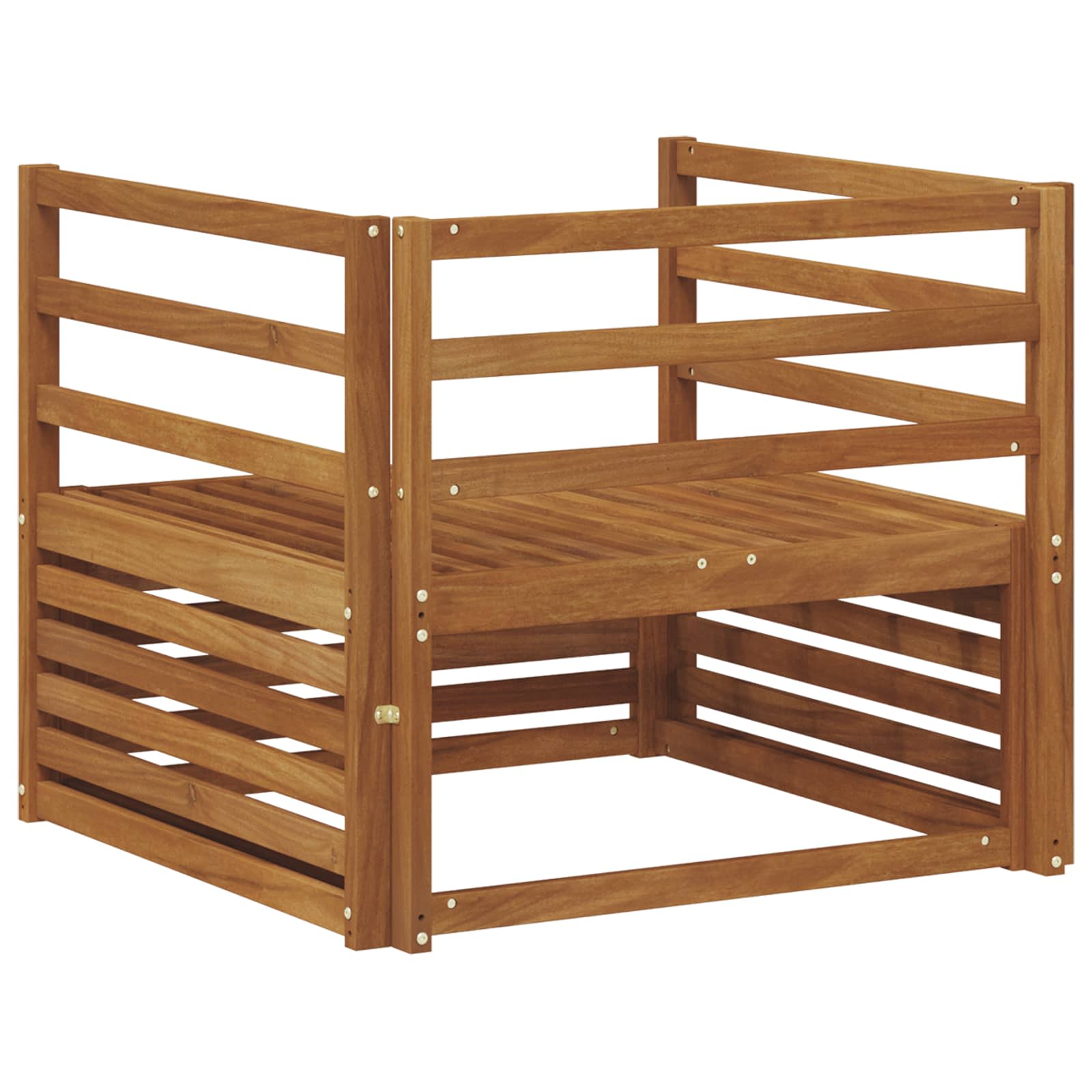 2 Stück Outdoor-Sofa Natur