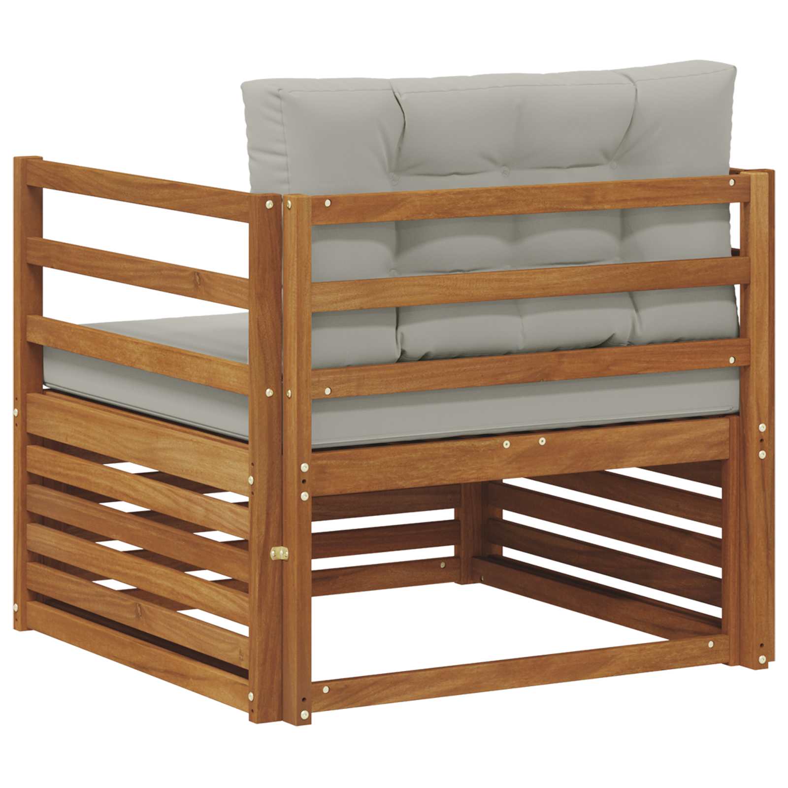 Outdoor-Sofa Massives Akazienholz und Polyester