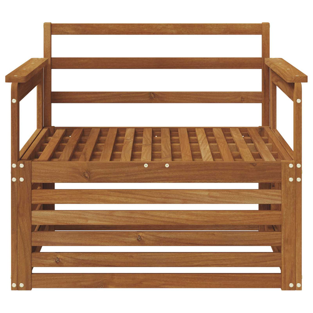 2 Stück Outdoor-Sofa Natur
