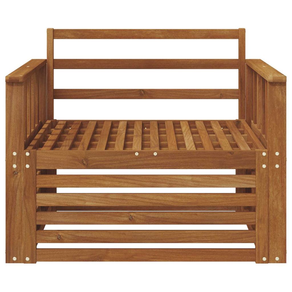 2 Stück Outdoor-Sofa Natur