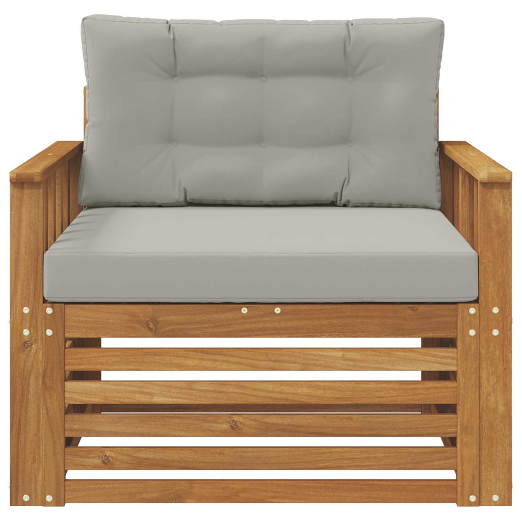 Outdoor-Sofa Massives Akazienholz und Polyester