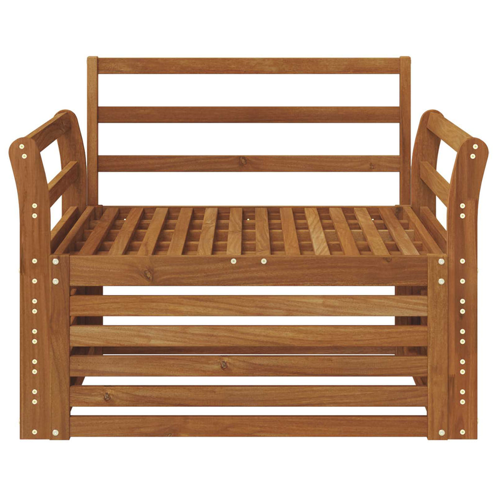 2 Stück Outdoor-Sofa Natur