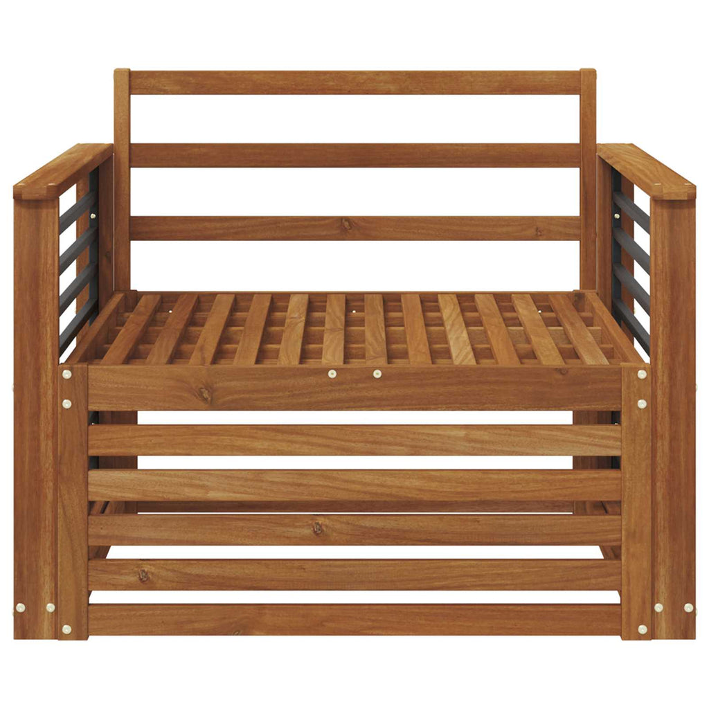 2 Stück Outdoor-Sofa Natur