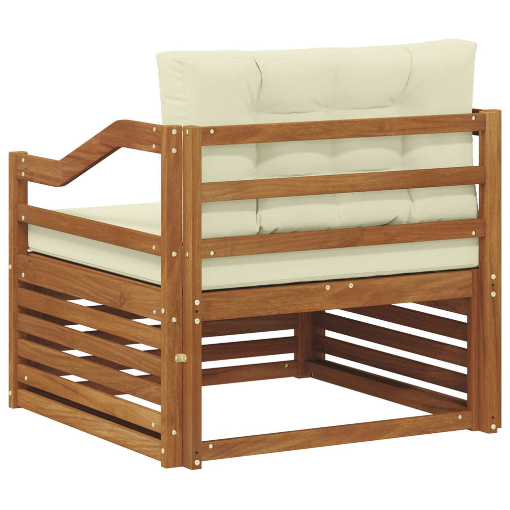 Outdoor-Sofagarnitur Massivholz Akazie Natur