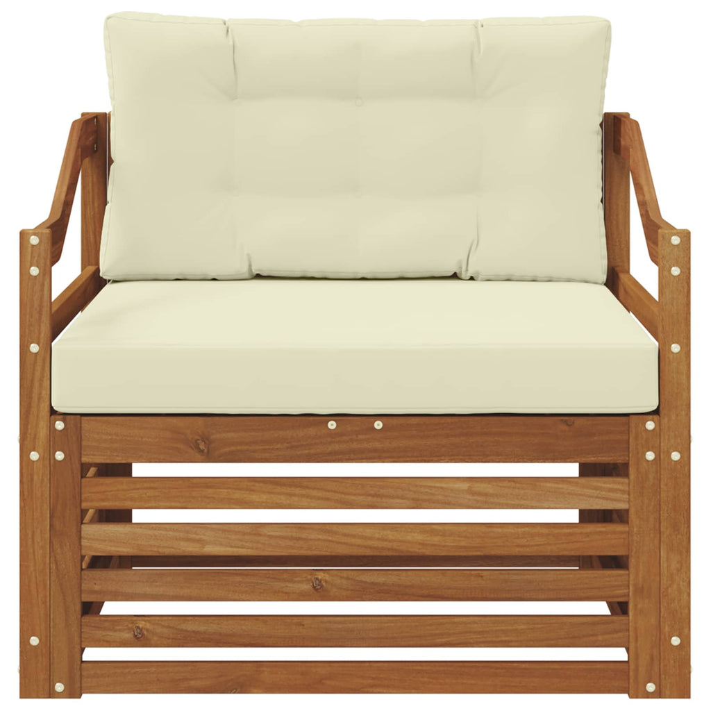 Outdoor-Sofagarnitur Massivholz Akazie Natur