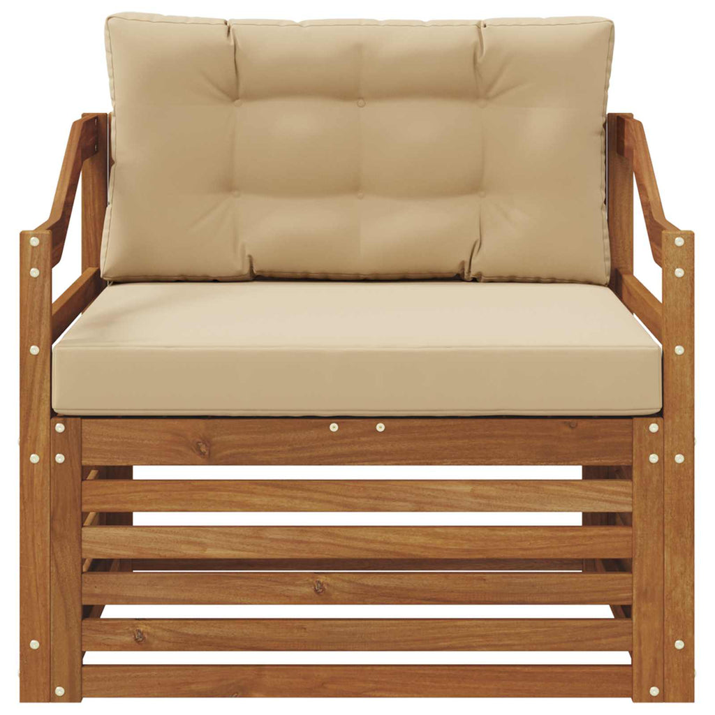 Outdoor-Sofa Natur und Beige