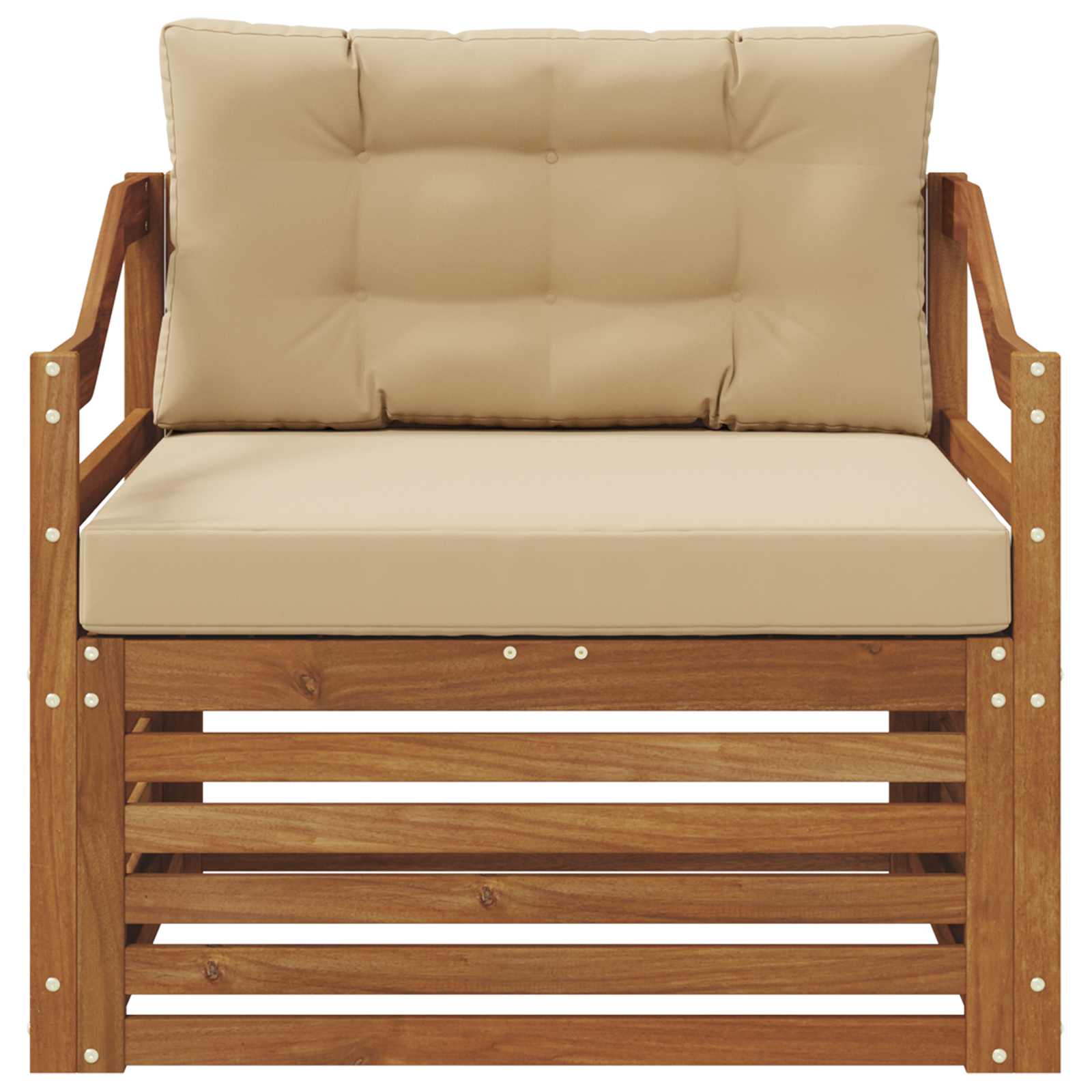 Outdoor-Sofa Natur und Beige