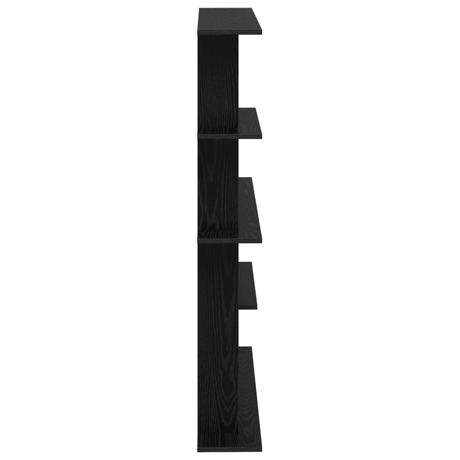 Wandeinheit Schwarz 102 x 20 x 130 cm Holzwerkstoff