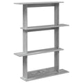 Wandeinheit Grau 100 x 20 x 126 cm Holzwerkstoff