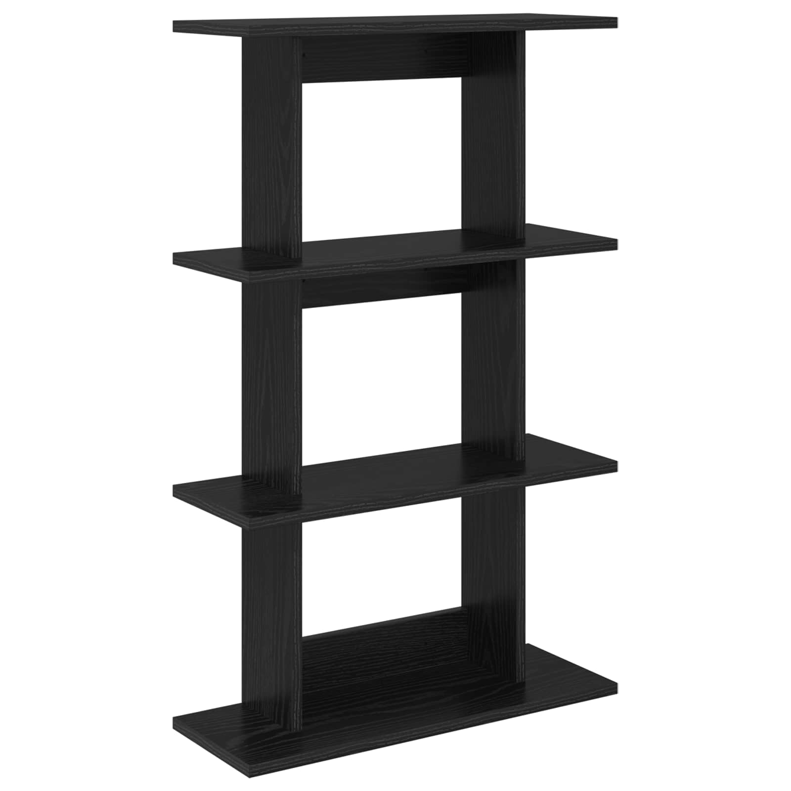 Wandregal Wandhalterung Schwarz 56 x 20 x 90 cm Holzwerkstoff