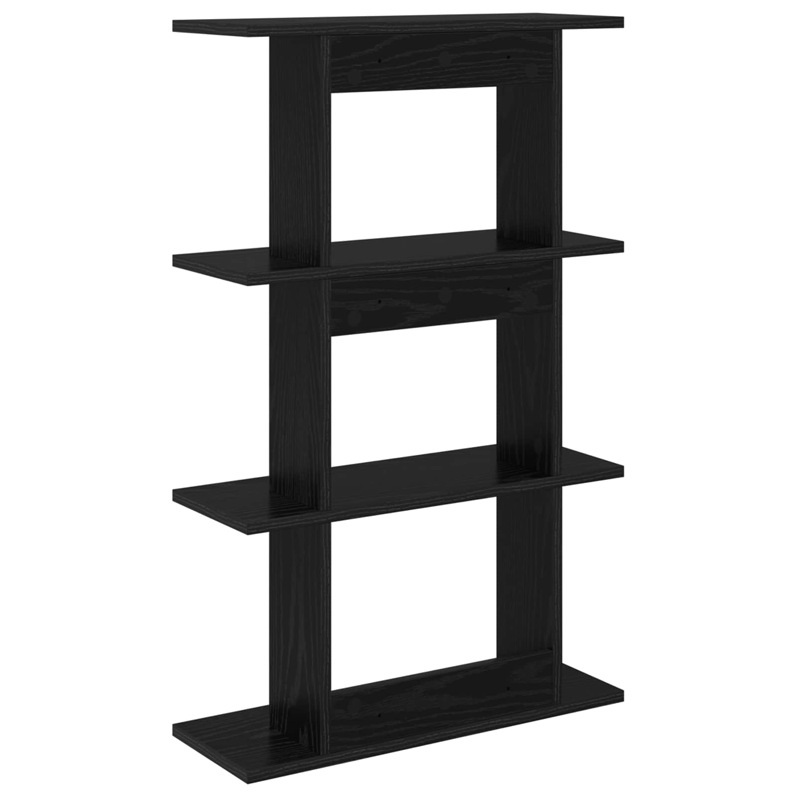 Wandregal Wandhalterung Schwarz 56 x 20 x 90 cm Holzwerkstoff