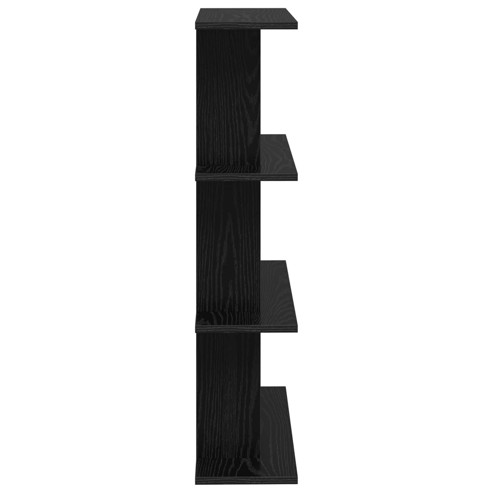 Wandregal Wandhalterung Schwarz 56 x 20 x 90 cm Holzwerkstoff