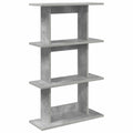 Wandregal Wandhalterung Grau 56 x 20 x 90 cm Holzwerkstoff