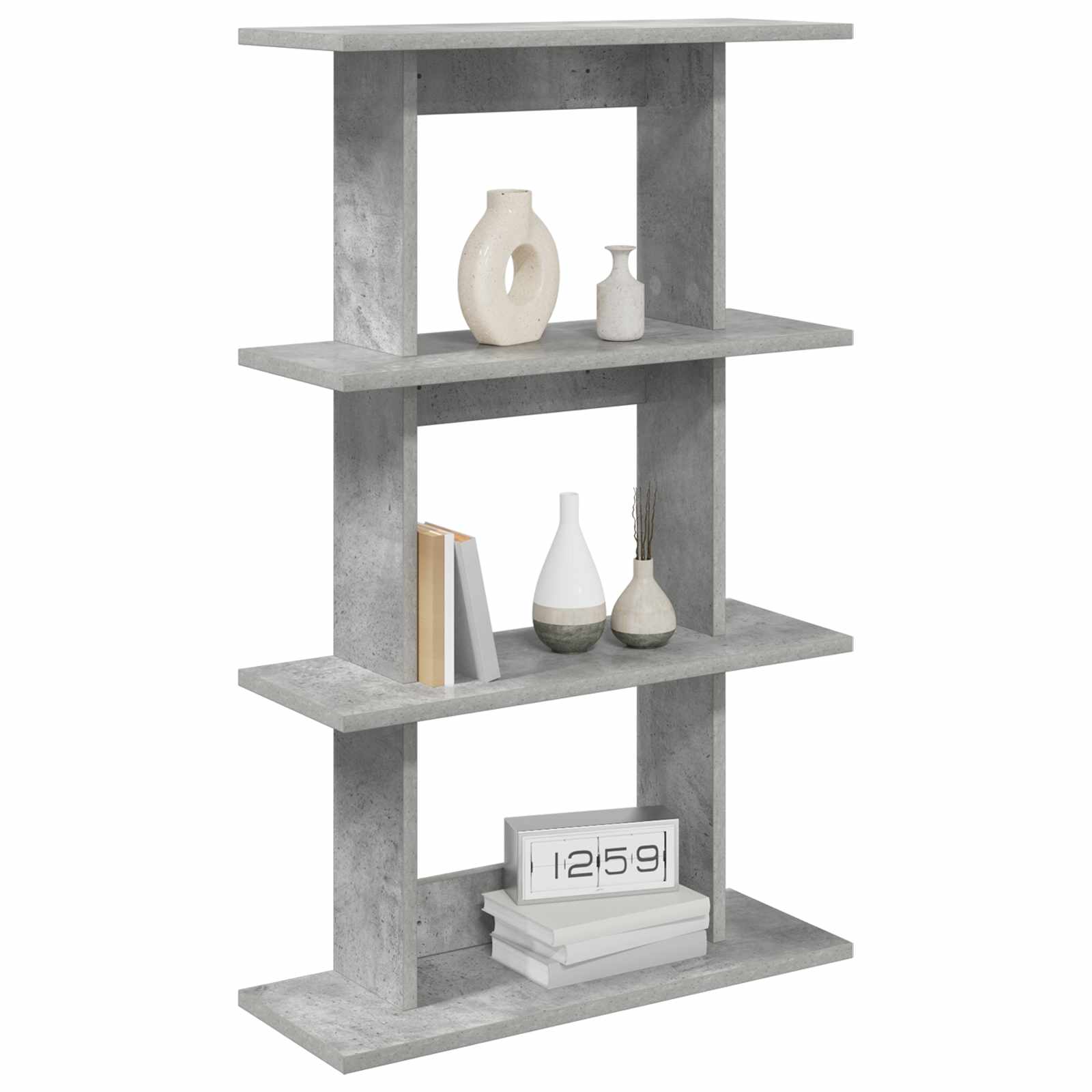 Wandregal Wandhalterung Grau 56 x 20 x 90 cm Holzwerkstoff