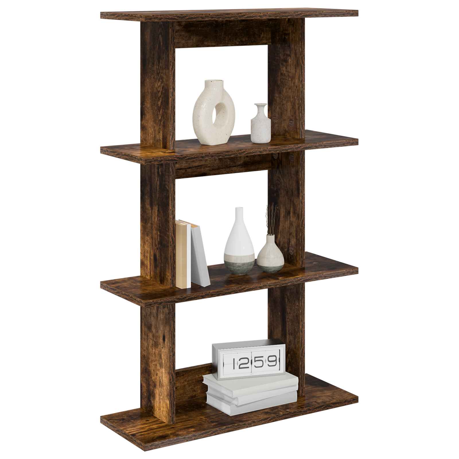 Wandregal Wandhalterung Braun 56 x 20 x 90 cm Holzwerkstoff