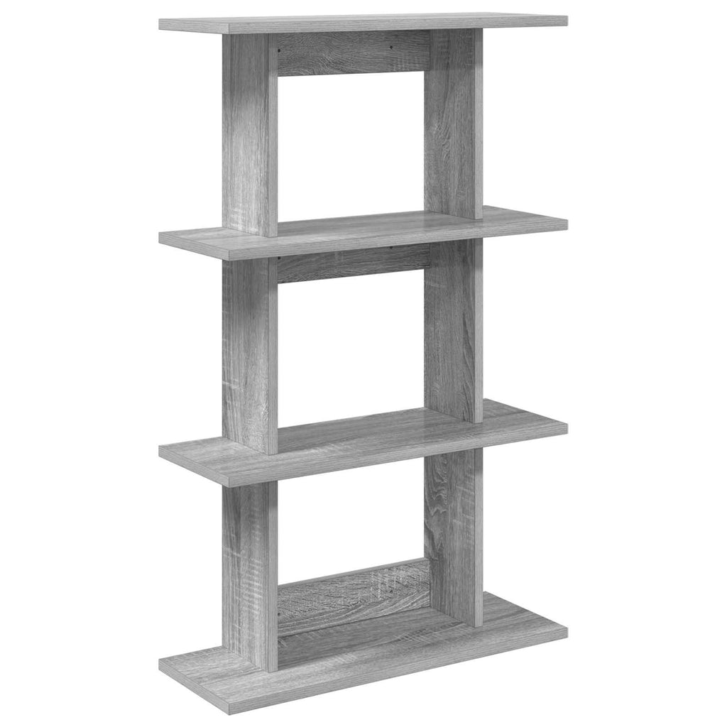 Wandregal Wandhalterung Grau 56 x 20 x 90 cm Holzwerkstoff