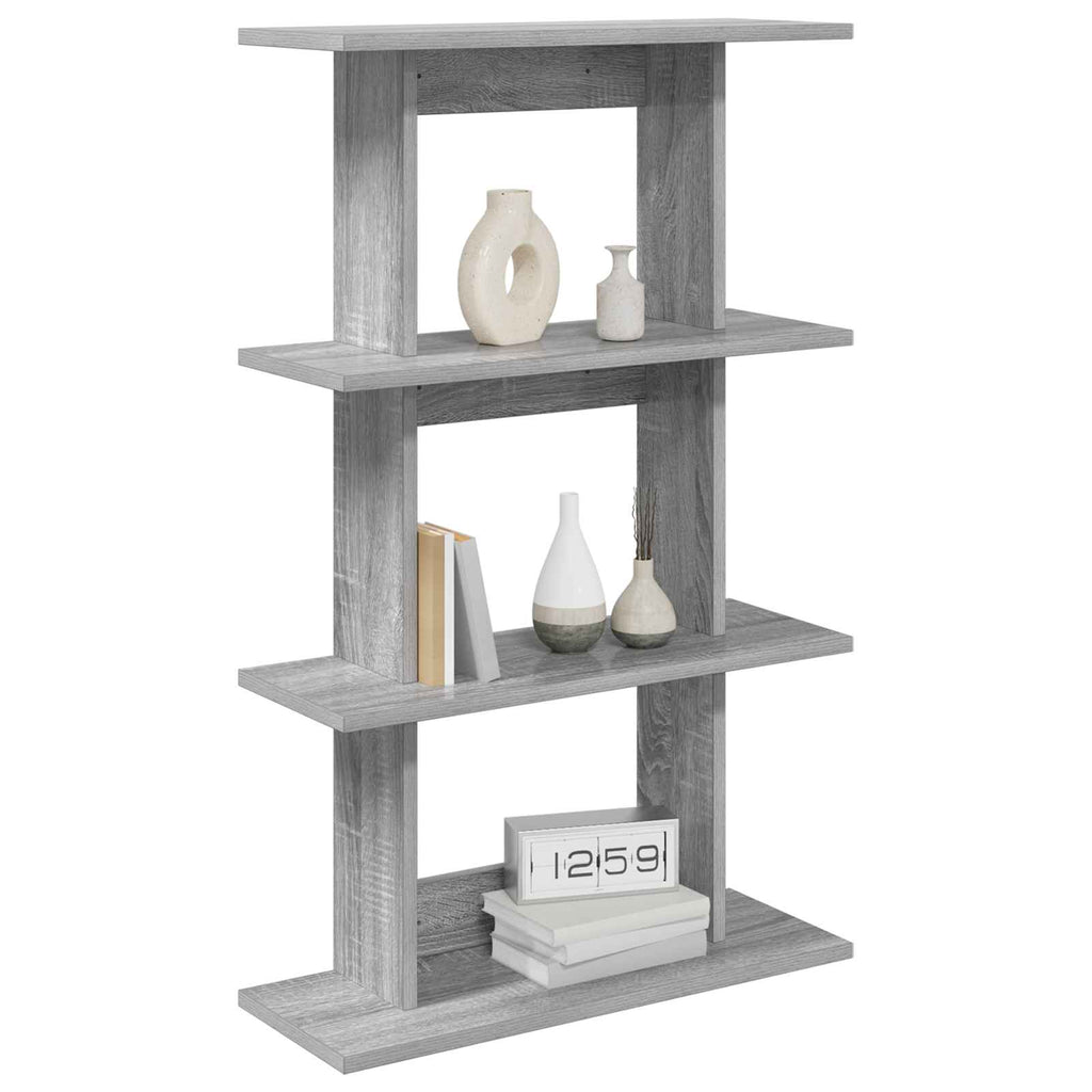 Wandregal Wandhalterung Grau 56 x 20 x 90 cm Holzwerkstoff