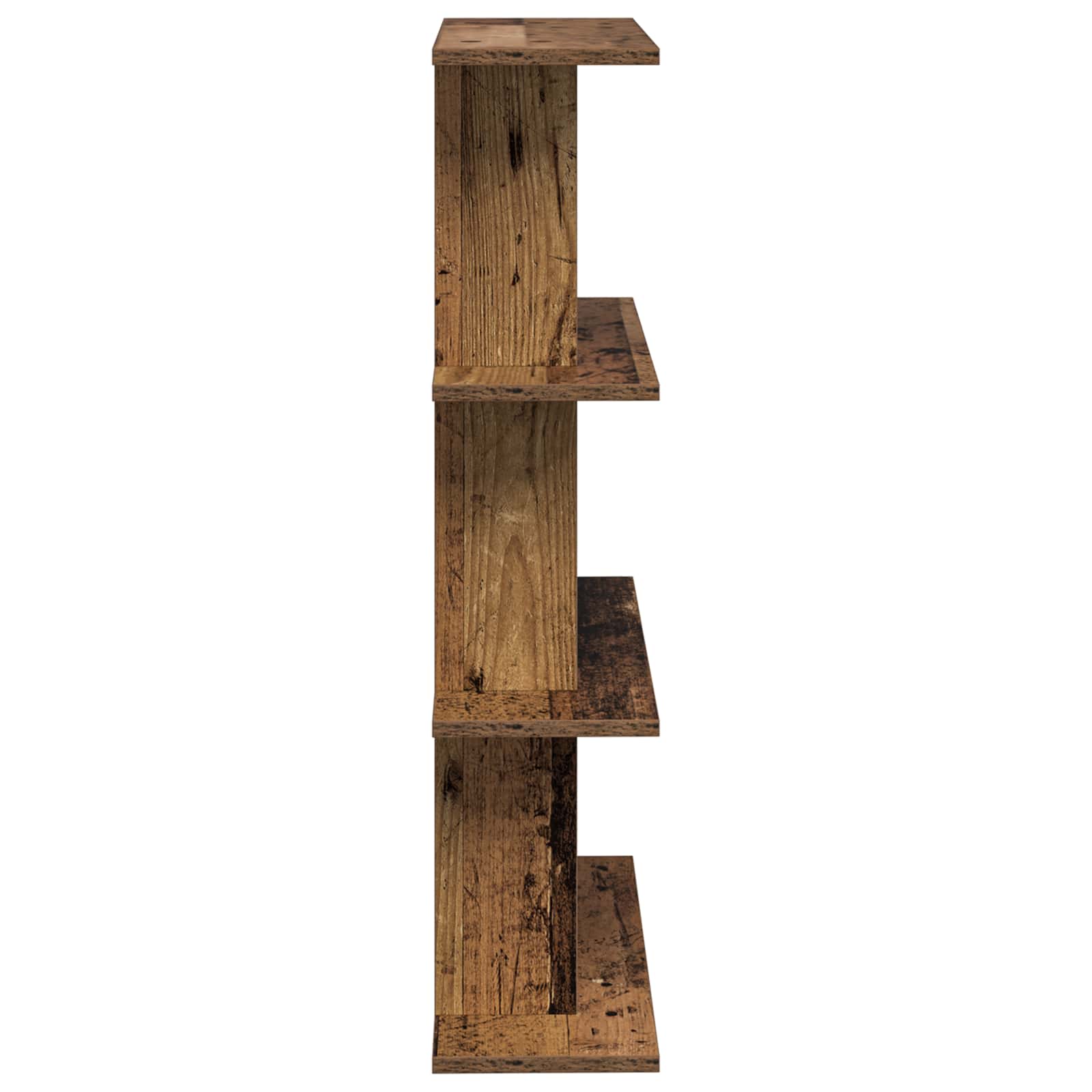 Wandregal Wandhalterung Braun 56 x 20 x 90 cm Holzwerkstoff