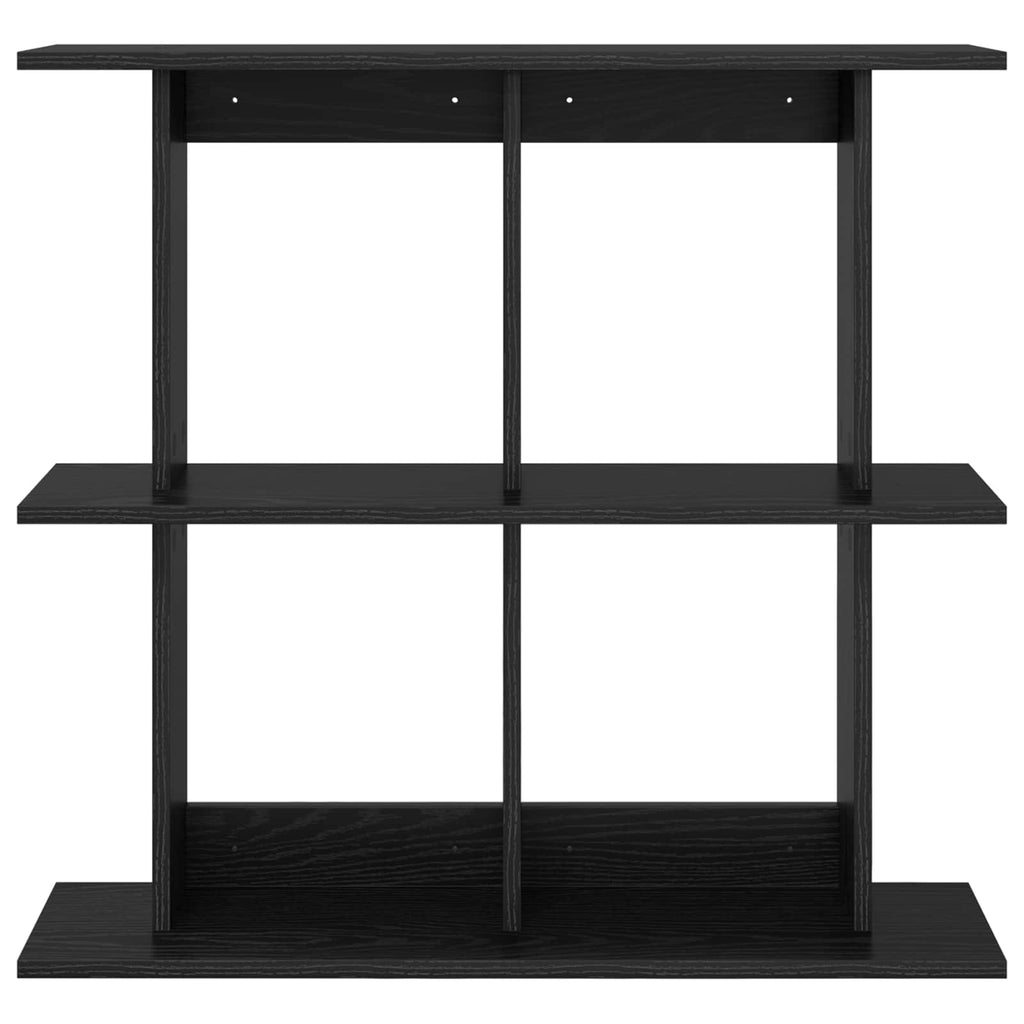Wandregal Wandhalterung Schwarz 80 x 20 x 75 cm Holzwerkstoff