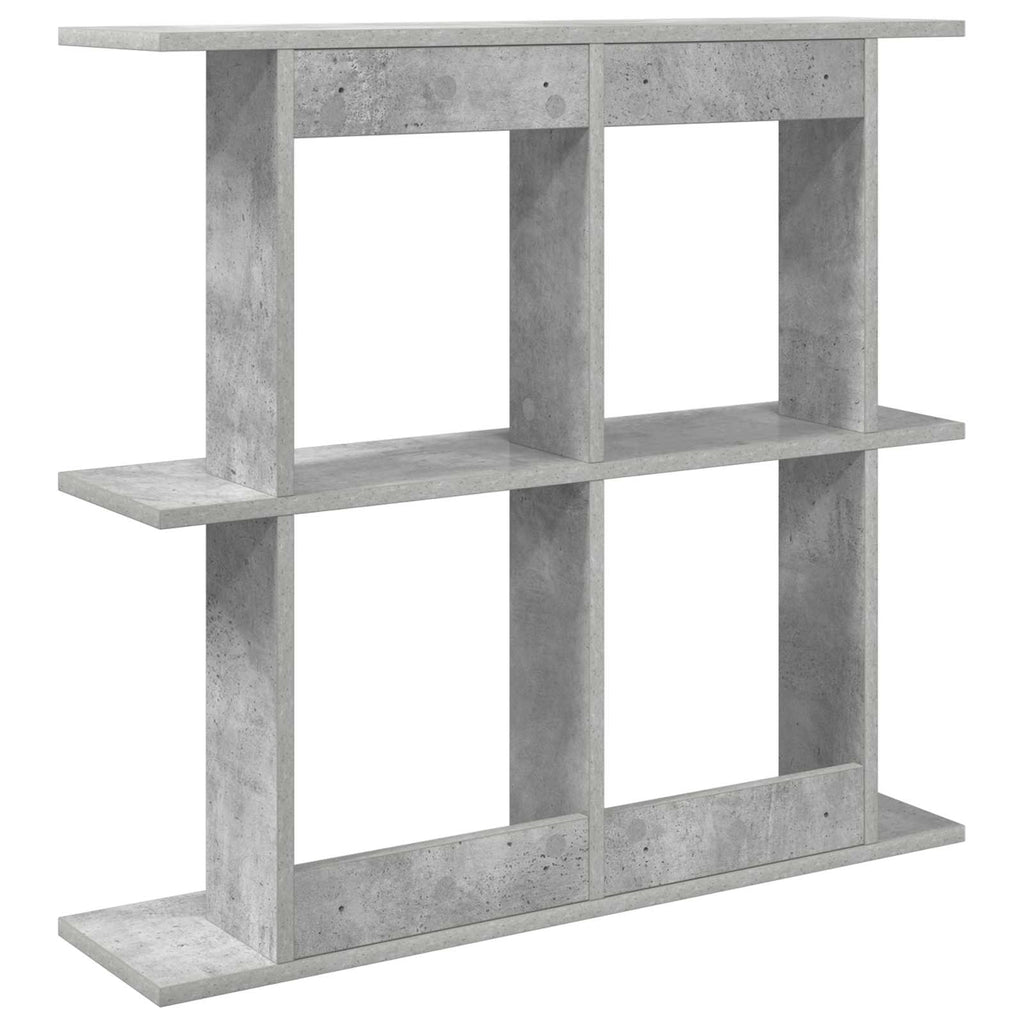Wandregal Wandhalterung Grau 80 x 20 x 75 cm Holzwerkstoff