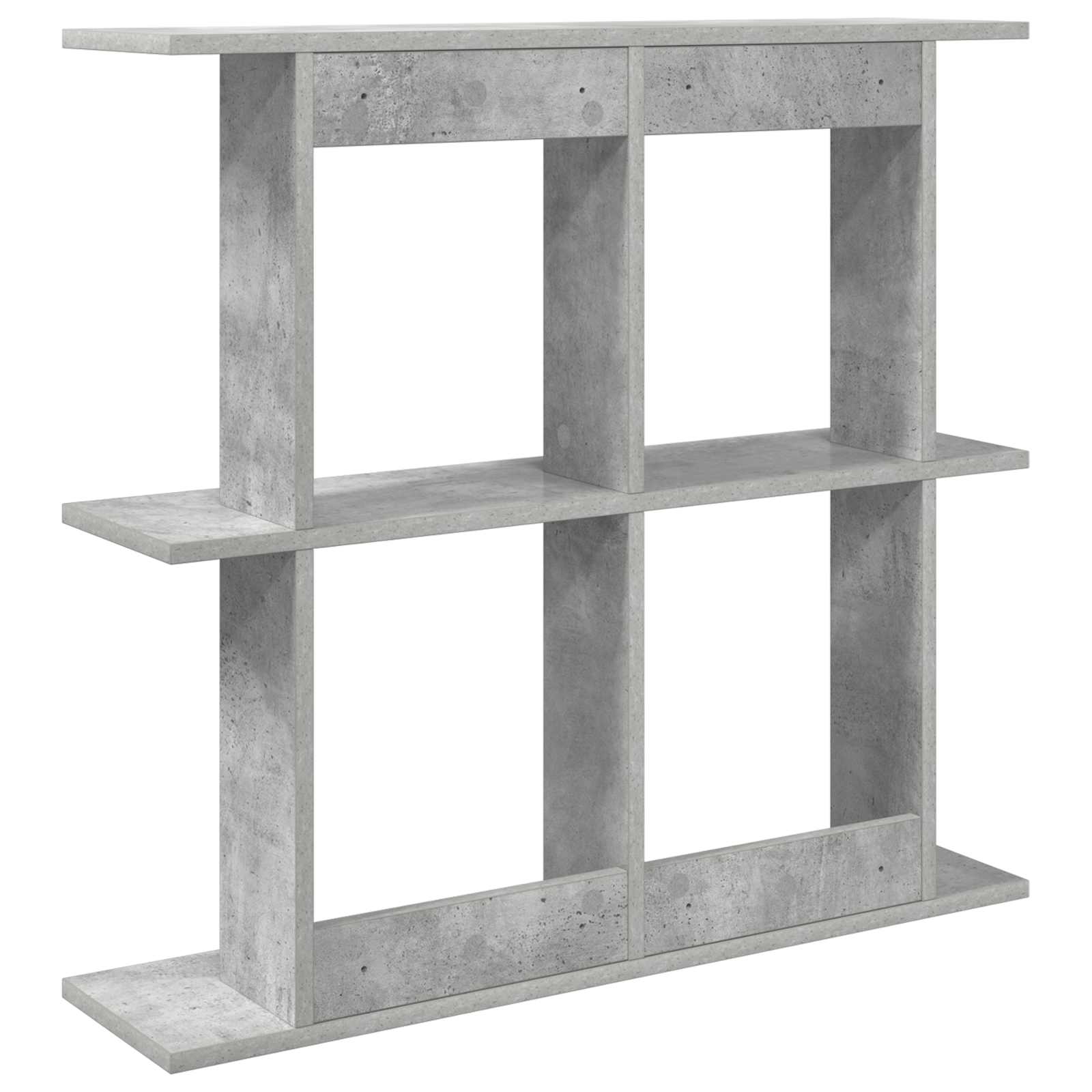 Wandregal Wandhalterung Grau 80 x 20 x 75 cm Holzwerkstoff