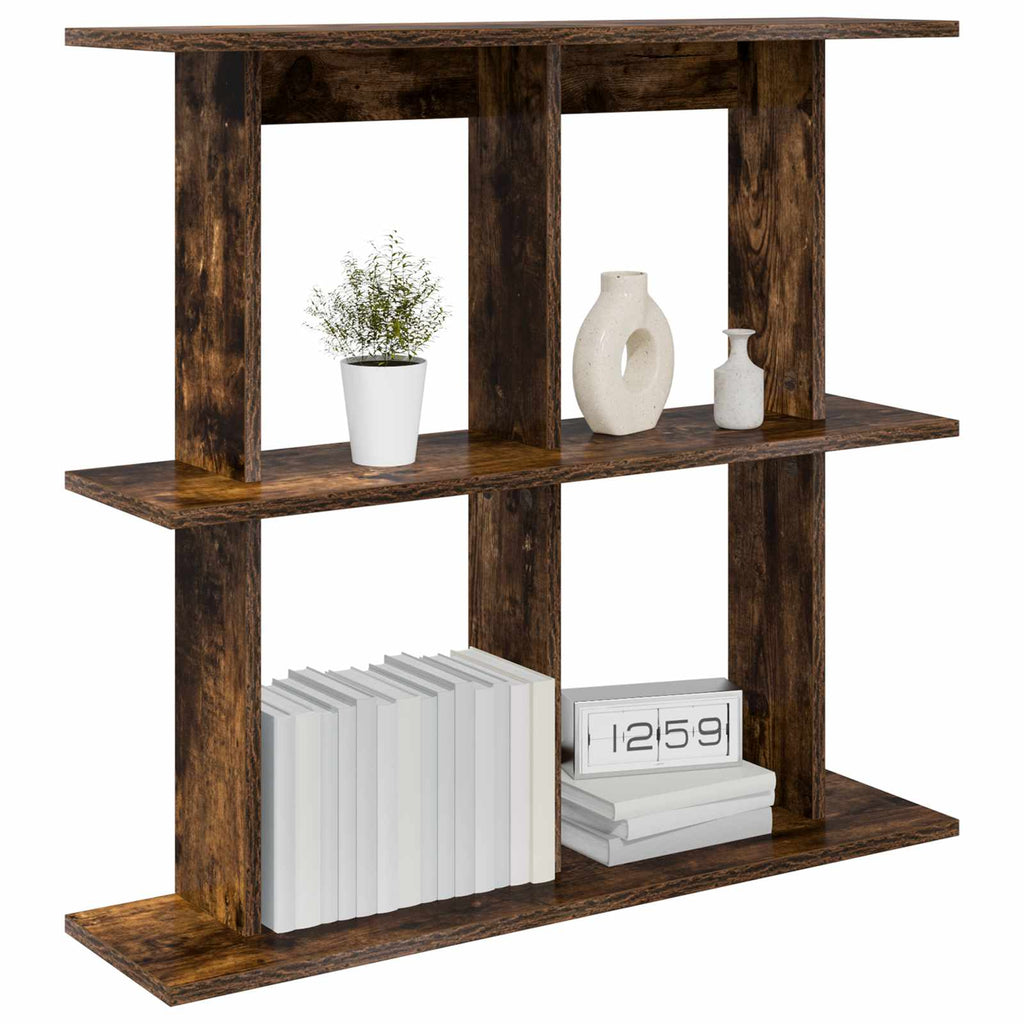 Wandregal Wandhalterung Braun 80 x 20 x 75 cm Holzwerkstoff