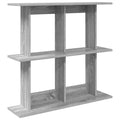 Wandregal Wandhalterung Grau 80 x 20 x 75 cm Holzwerkstoff