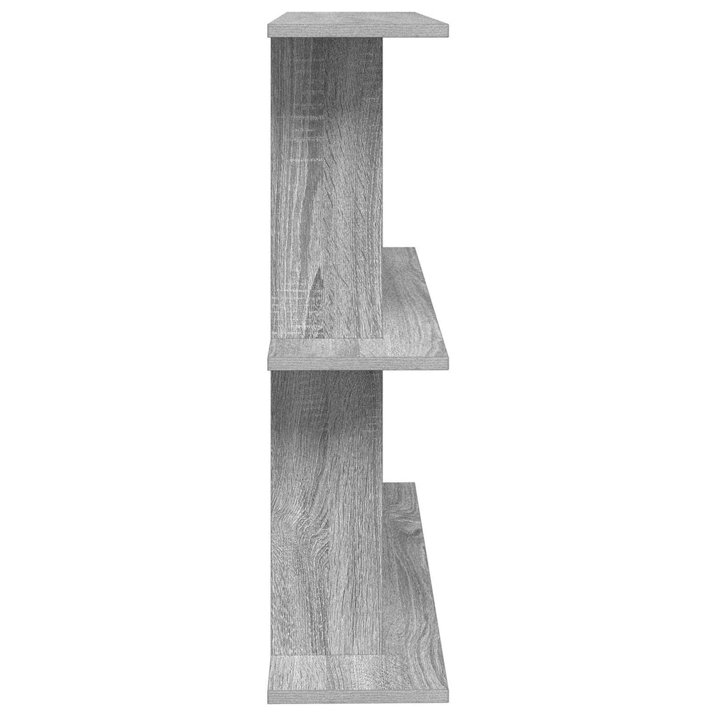 Wandregal Wandhalterung Grau 80 x 20 x 75 cm Holzwerkstoff