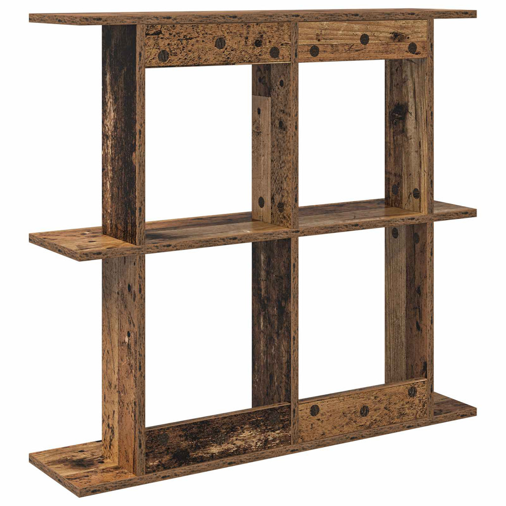 Wandregal Wandhalterung Braun 80 x 20 x 75 cm Holzwerkstoff