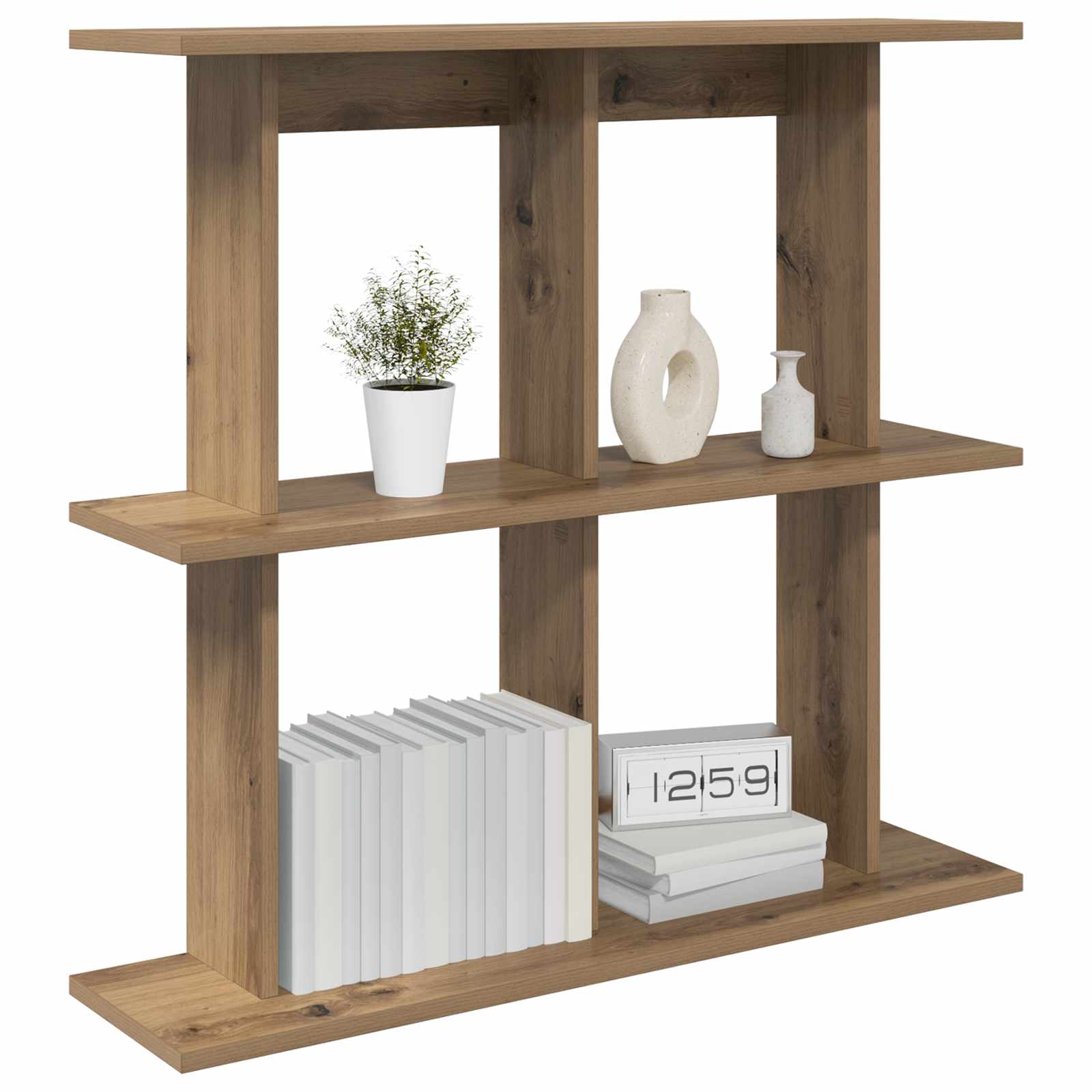 Wandregal Wandhalterung Braun 80 x 20 x 75 cm Holzwerkstoff