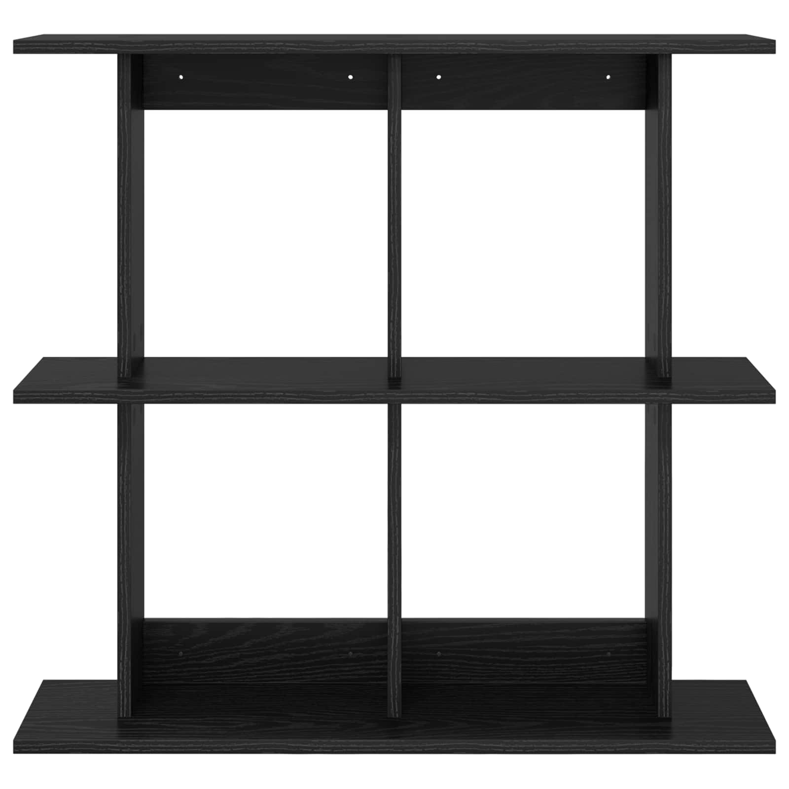 Wandregal Wandhalterung Schwarz 100 x 20 x 75 cm Holzwerkstoff