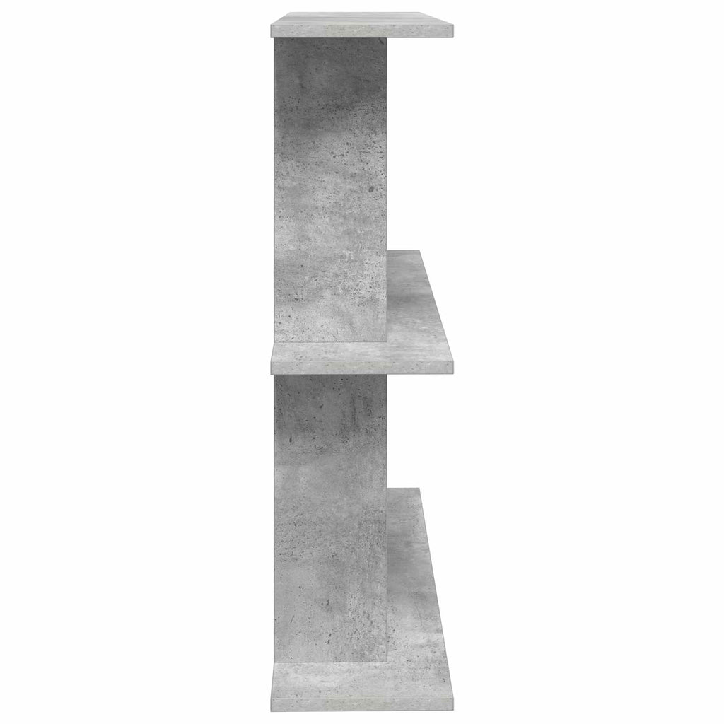 Wandregal Wandhalterung Grau 100 x 20 x 75 cm Holzwerkstoff