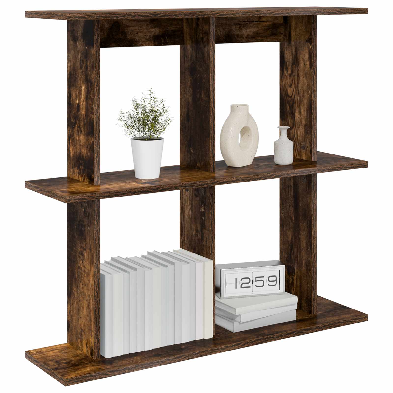 Wandregal Wandhalterung Braun 100 x 20 x 75 cm Holzwerkstoff