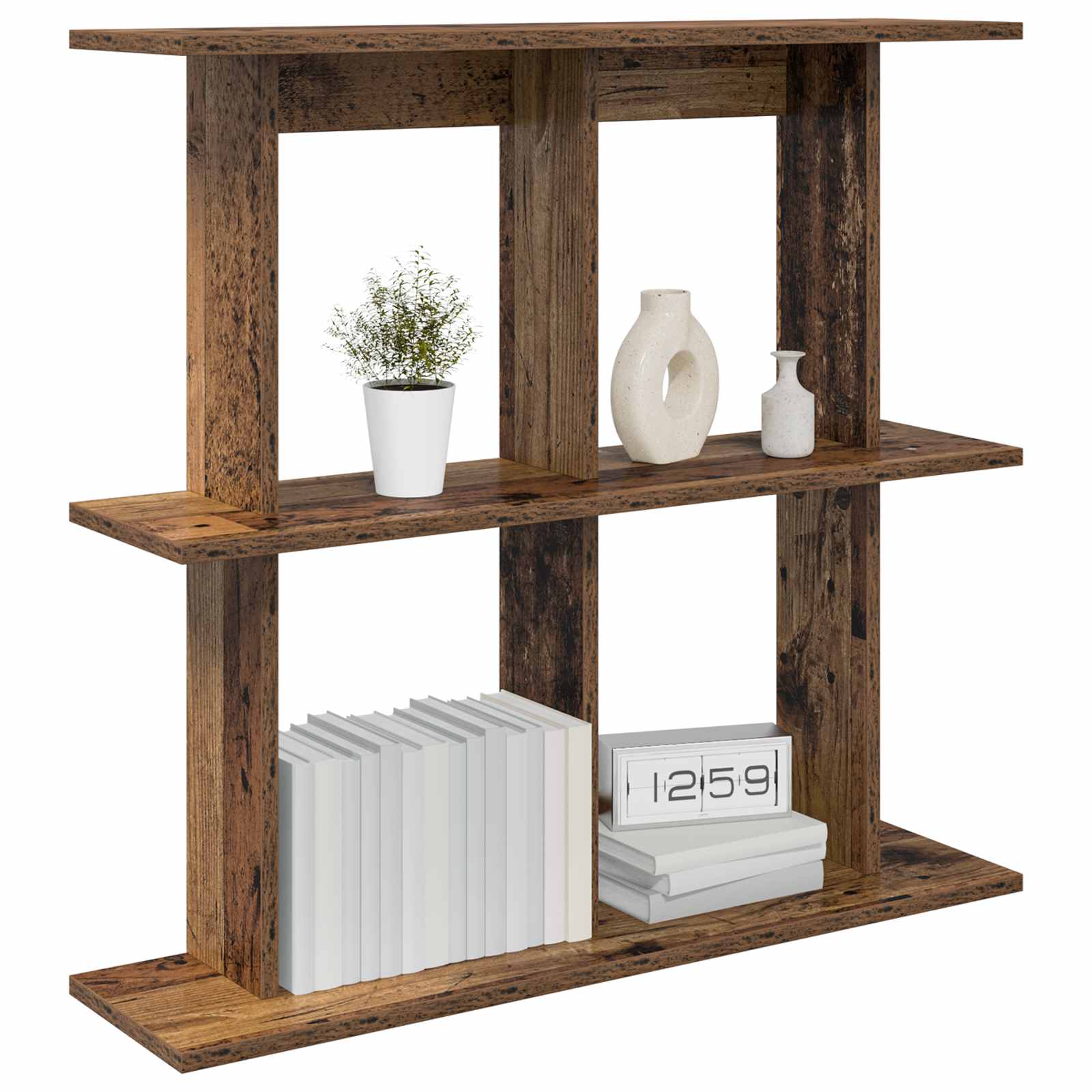 Wandregal Wandhalterung Braun 100 x 20 x 75 cm Holzwerkstoff
