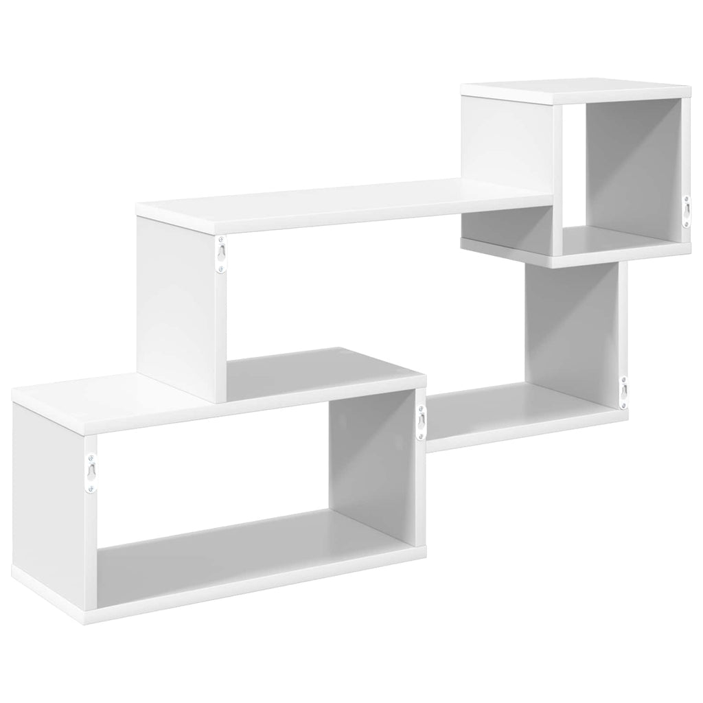 Schwebendes Regal Wandhalterung Weiß 87 x 20 x 55 cm