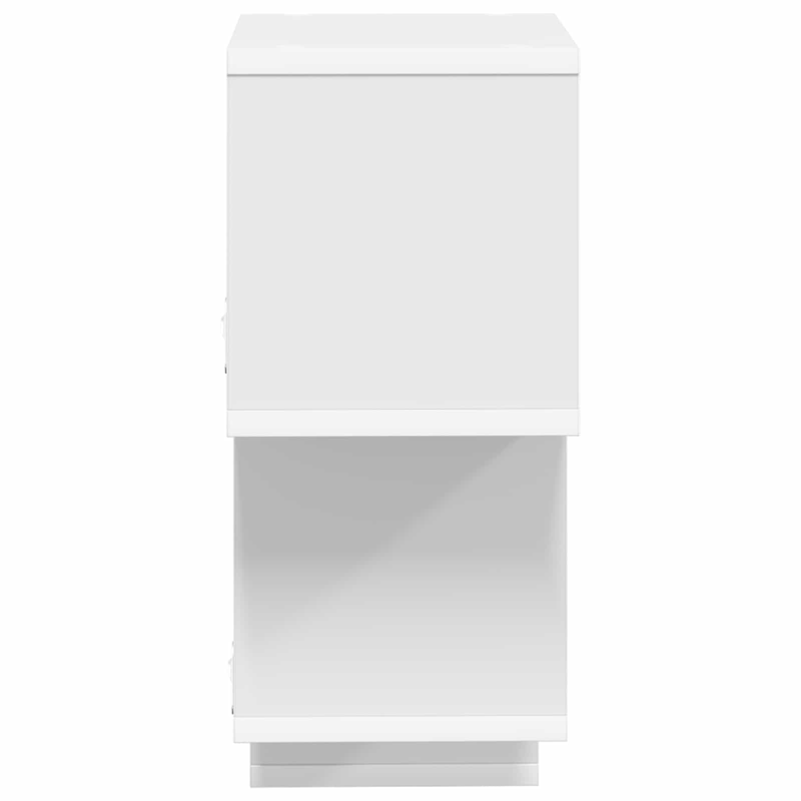 Schwebendes Regal Wandhalterung Weiß 87 x 20 x 55 cm