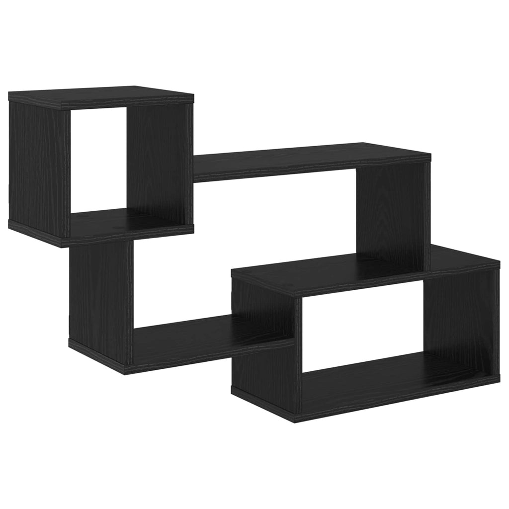 Schwebendes Regal Wandhalterung Schwarz 87 x 20 x 55 cm